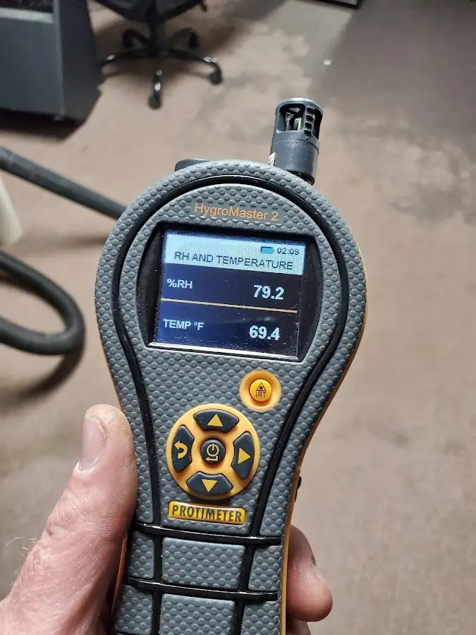 Moisture meter humidity assessment for Mold Remediation & Removal in Pensacola Station